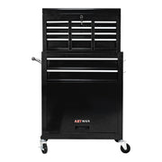 High Capacity Rolling Tool Chest with Wheels and Drawers, 8-Drawer Tool Storage Cabinet - Black