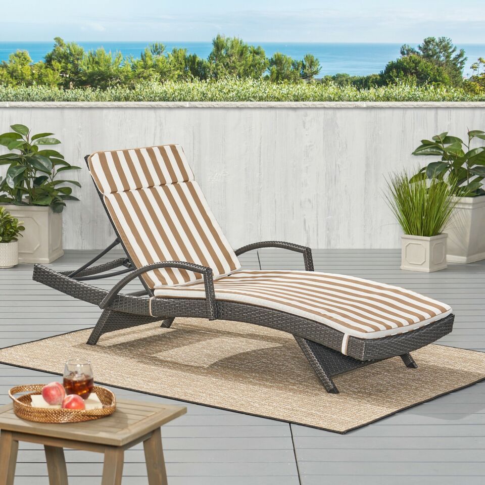 52005.00CUSH-BRW (2PCS)Salem Outdoor Chaise Lounge Cushion (Without Chaise Lounge)