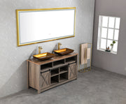 84in. W x 48in. H Oversized Rectangular Black Framed LED Mirror Anti-Fog Dimmable Wall Mount Bathroom Vanity Mirror  HD Wall Mirror Kit For Gym And Dance Studio 48X 84Inches With Safety Ba