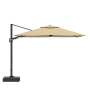 11FT Square Cantilever Patio Umbrella in Beige(without Umbrella Base)