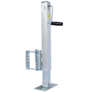 Heavy Duty Trailer Jack, Fixed Mount Jack w/Drop Leg, 28.6 in. of Lift, Max Load 2,500 Lbs