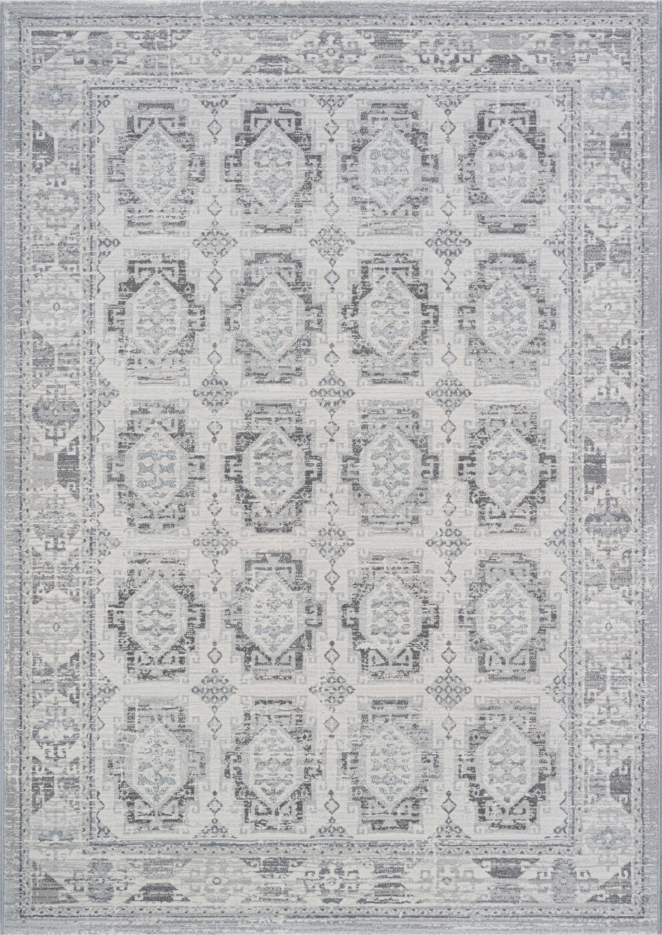 Winnie Ivory, Gray, and Beige Olefin Area Rug