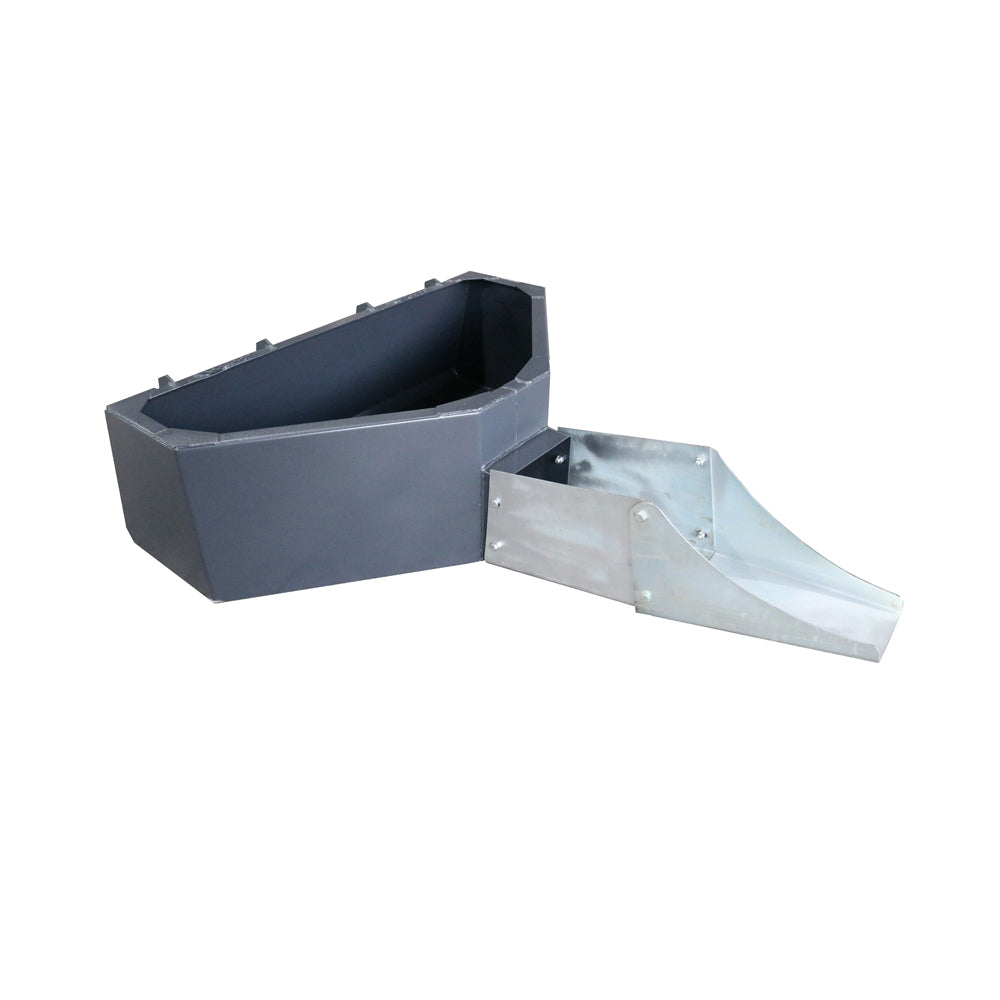 Skid Steer 1/2 Yard Cement & Concrete Bucket with Spout Attachments