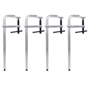 Bar Clamps Set, Drop Forged Steel Bar Clamps, Steel F Clamps for Welding, Woodworking, Metal working, DIY and Crafts,12 inch x 3inch Throat,Pack of 4