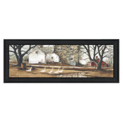 'Puddle Jumpers' By John Rossini, Printed Wall Art, Ready To Hang Framed Poster, Black Frame