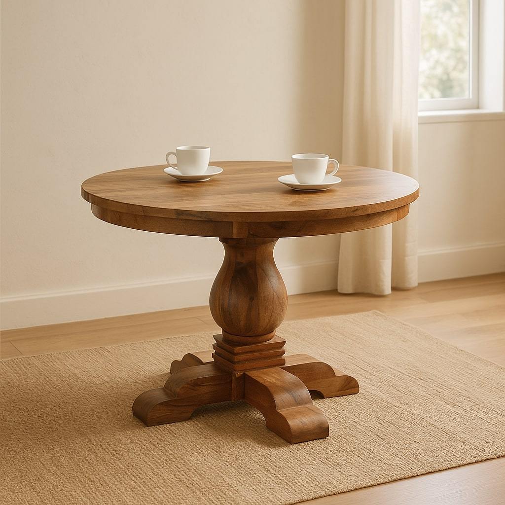 Solid Wood Valentina Round Dining Table