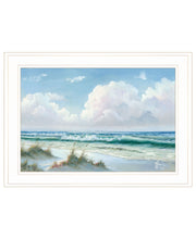 'Beach' by Georgia Janisse , Ready to Hang Framed Print, White Frame