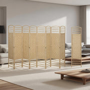 8 Panel Folding Room Divider Screen Privacy Screen Freestanding
