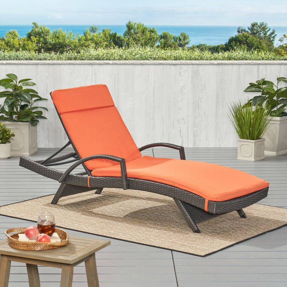 52005.00CUSH-ORG (2PCS) Salem Outdoor Chaise Lounge Cushion (Without Chaise Lounge)