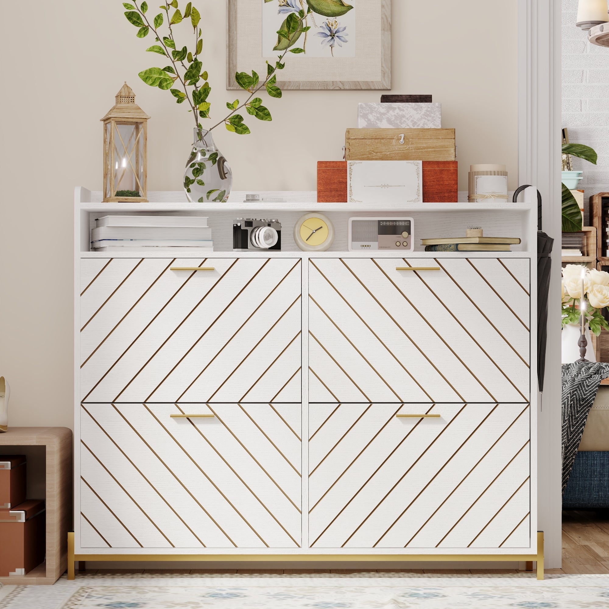 shoe cabinet/shoe rack cabinet/shoe rack organizer cabinet