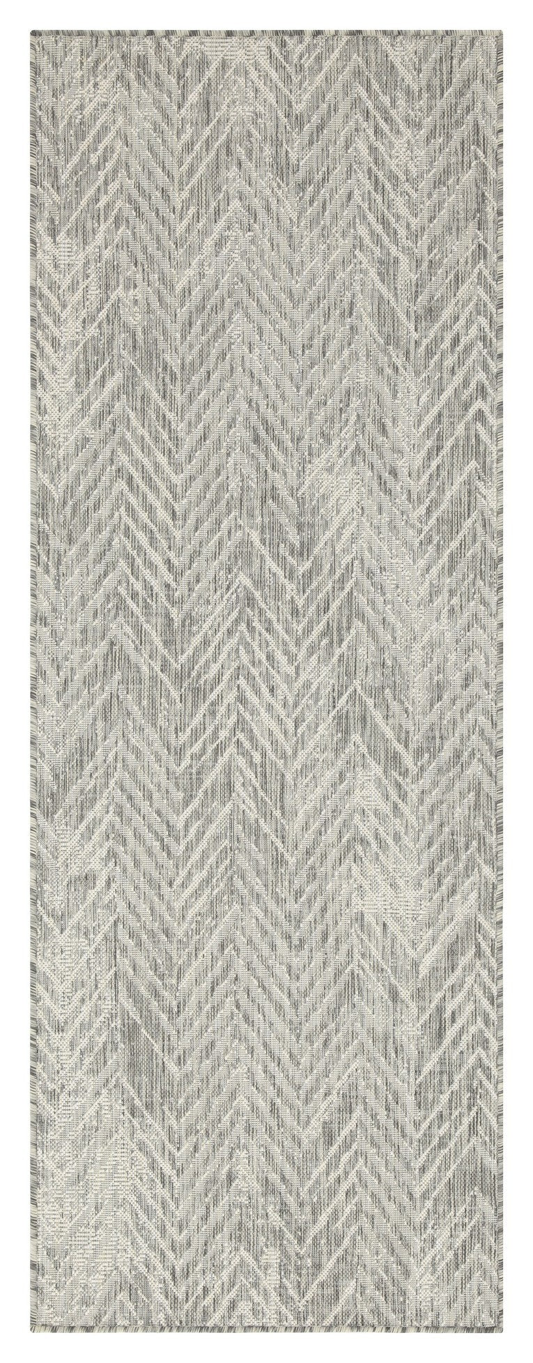 Sunshine GC_HAR2012 Silver 2 ft. 7 in. x 7 ft. 3 in. Indoor/Outdoor Area Rug