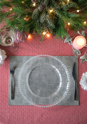 8 Pack Plastic Charger Plate, D13'