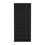 Armoire Ramey, Bedroom, Black