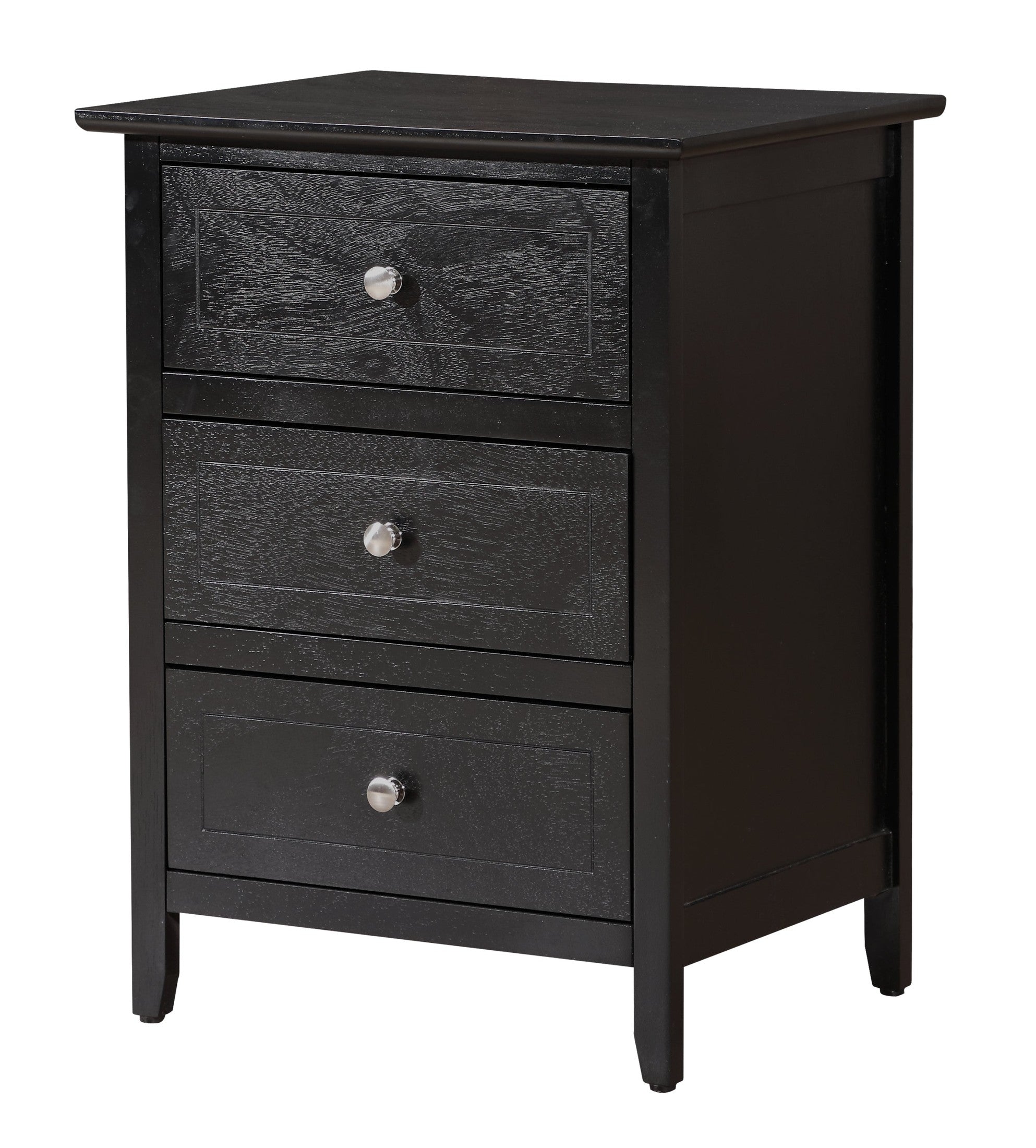 Stylish Transitional Black Nightstand