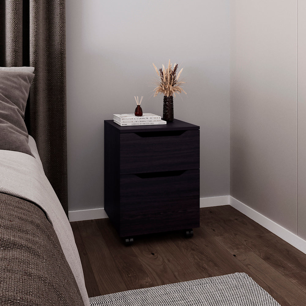 Ovid Nightstand, BedrooM, Black