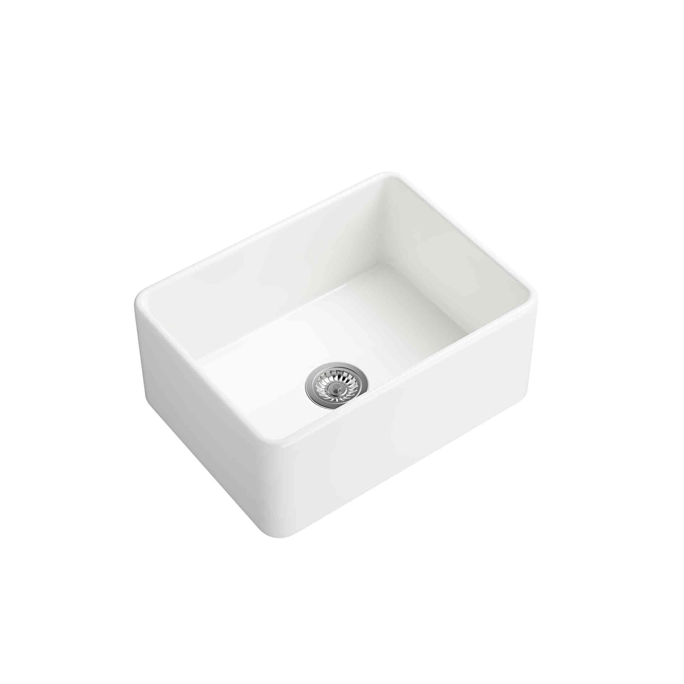 White Farmhouse Sink Deep Apron Sink Undermount Farmhouse Kitchen Sink Single Farm Sink
