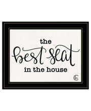 'The Best Seat in the House'  by Fearfully Made Creations, Ready to Hang Framed Print, Black Frame