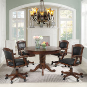 Chilmark Black and Tobacco 5-piece Game Set