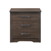 Modern Elegance Wenge Nightstand Brown Particle Board 22x18x23 Inches