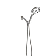 Multi Function Adjustable Hand Shower - 7-Function Chrome Plastic Hand Shower with 59-Inch Hose