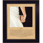 'I Do' By Bonnie Mohr, Printed Wall Art, Ready To Hang Framed Poster, Black Frame