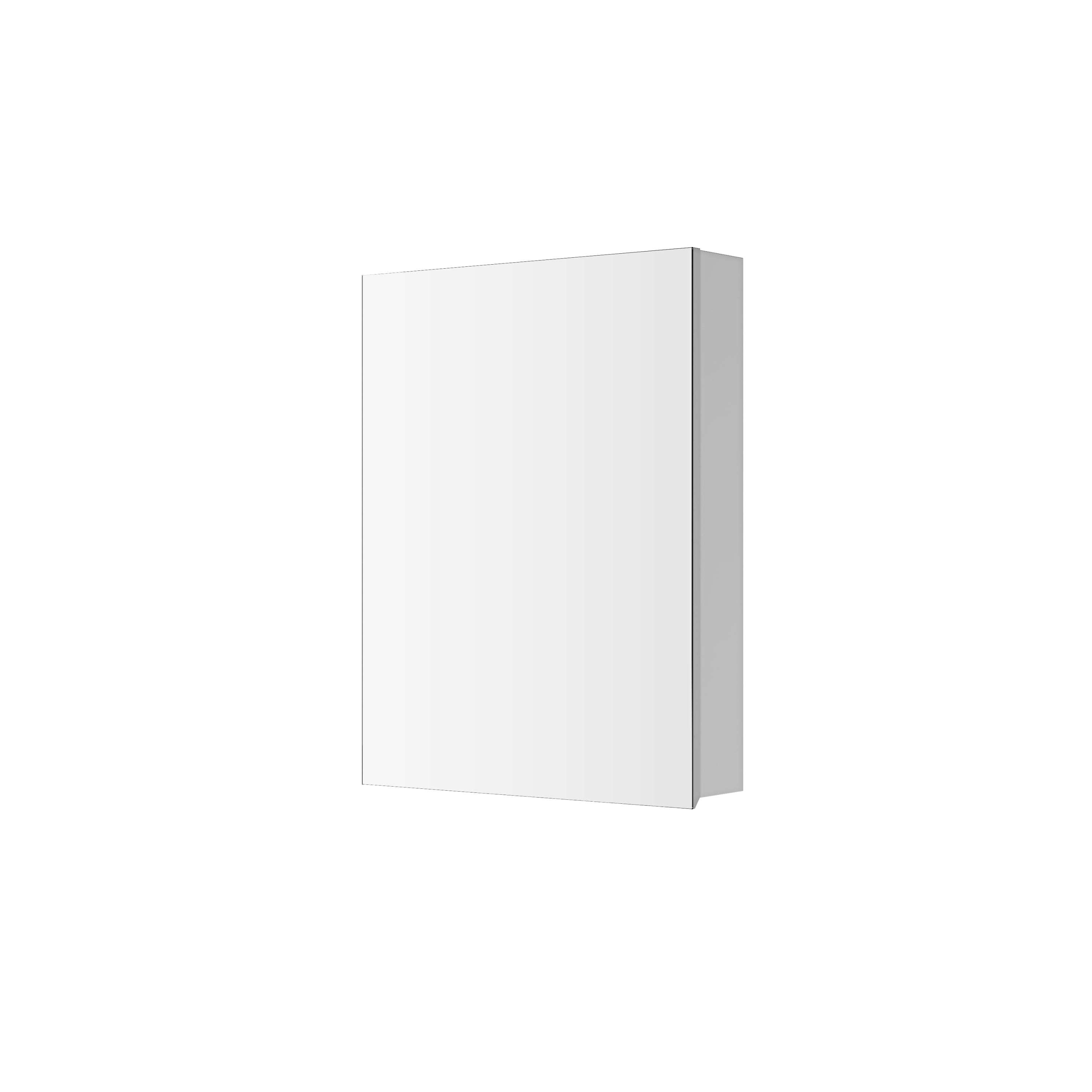 20'' W x 26'' H Bathroom Mirror Medicine Cabinet - Wooden Door Medicine Cabinets for Bathroom, Wall Mounted Recessed or Surface, Bathroom Mirror with Storage, Right opening door