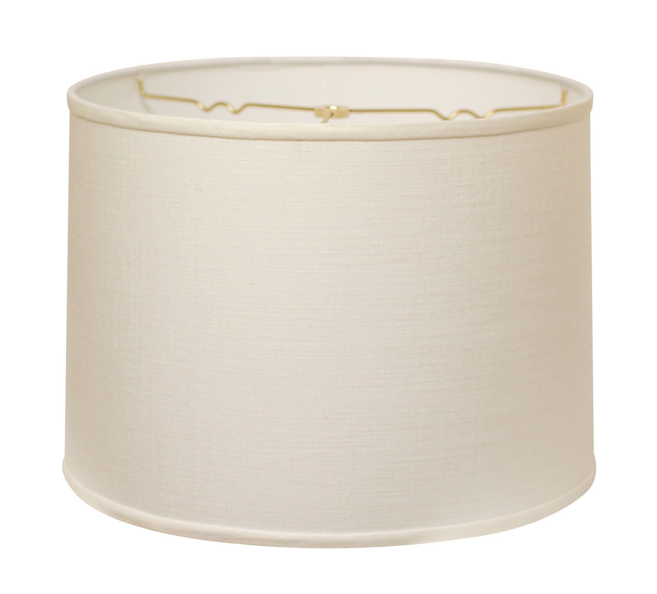 Slant Retro Drum Hardback Lampshade with Washer Fitter, White