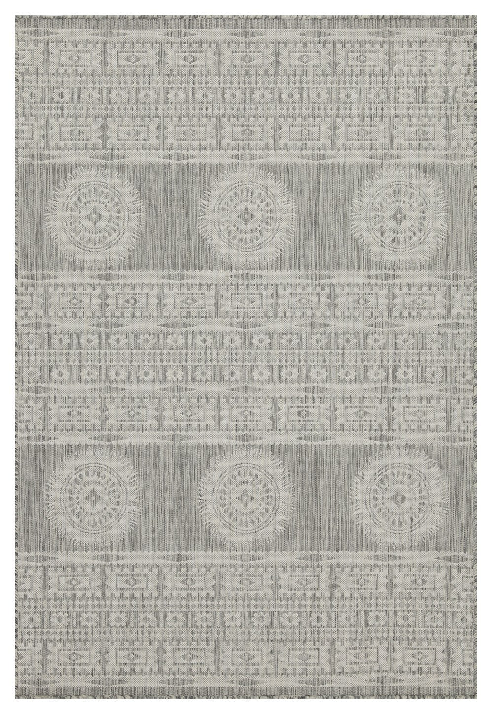 Sunshine GC_HAR2024 Silver 5 ft. 3 in. x 7 ft. 3 in. Indoor/Outdoor Area Rug