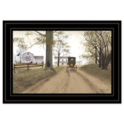 'Headin' Home' By Billy Jacobs, Ready to Hang Framed Print, Black Frame