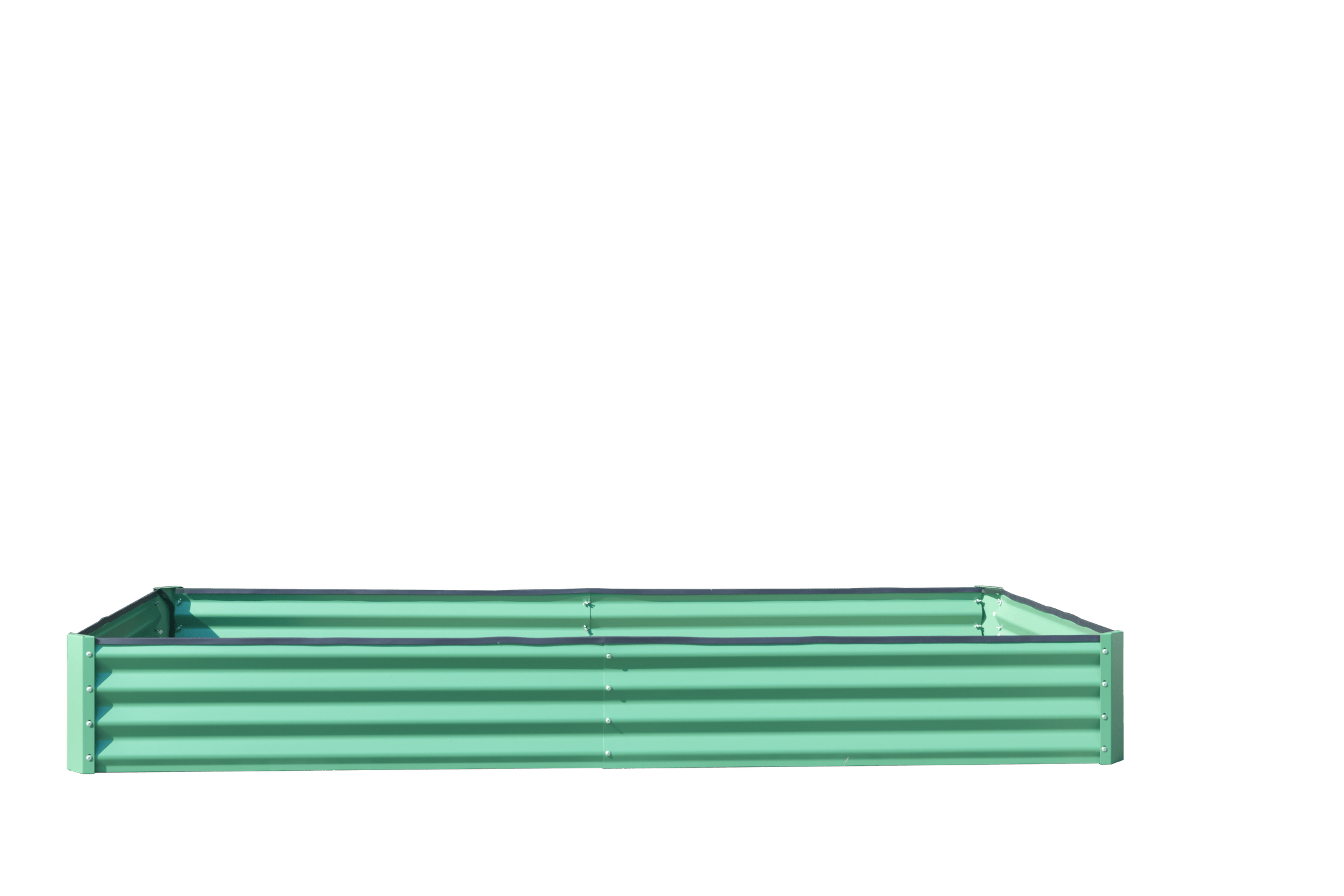 8x4x1 ft Galvanized Raised Garden Bed, Outdoor Planter Garden Boxes Large Metal Planter Box for Gardening Vegetables Fruits Flowers,Green