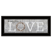 'Love - Do Everything in Love' by Marla Rae, Ready to Hang Framed Print, Black Frame