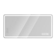 LED Bathroom Vanity Mirror, Anti-Fog, Dimmable, Shatter-Proof Tempered Glass, Silver, 28x60 Inch