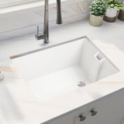 23.6' L X 18' W White Ceramic Single Bowl Kitchen Sink