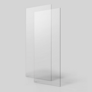 Glass Panel Only, 1/4' (6mm) Clear Tempered Glass, 24D01P05GB