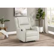 Cortland Ivory Upholstered English Arm Recliner Chair