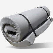 Memory Foam Camping Mattress - Portable, Foldable, Water-Resistant Cover, Grey, Polyester, 63'x26'x4'