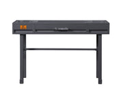 Cargo Gunmetal Finish Vanity Desk