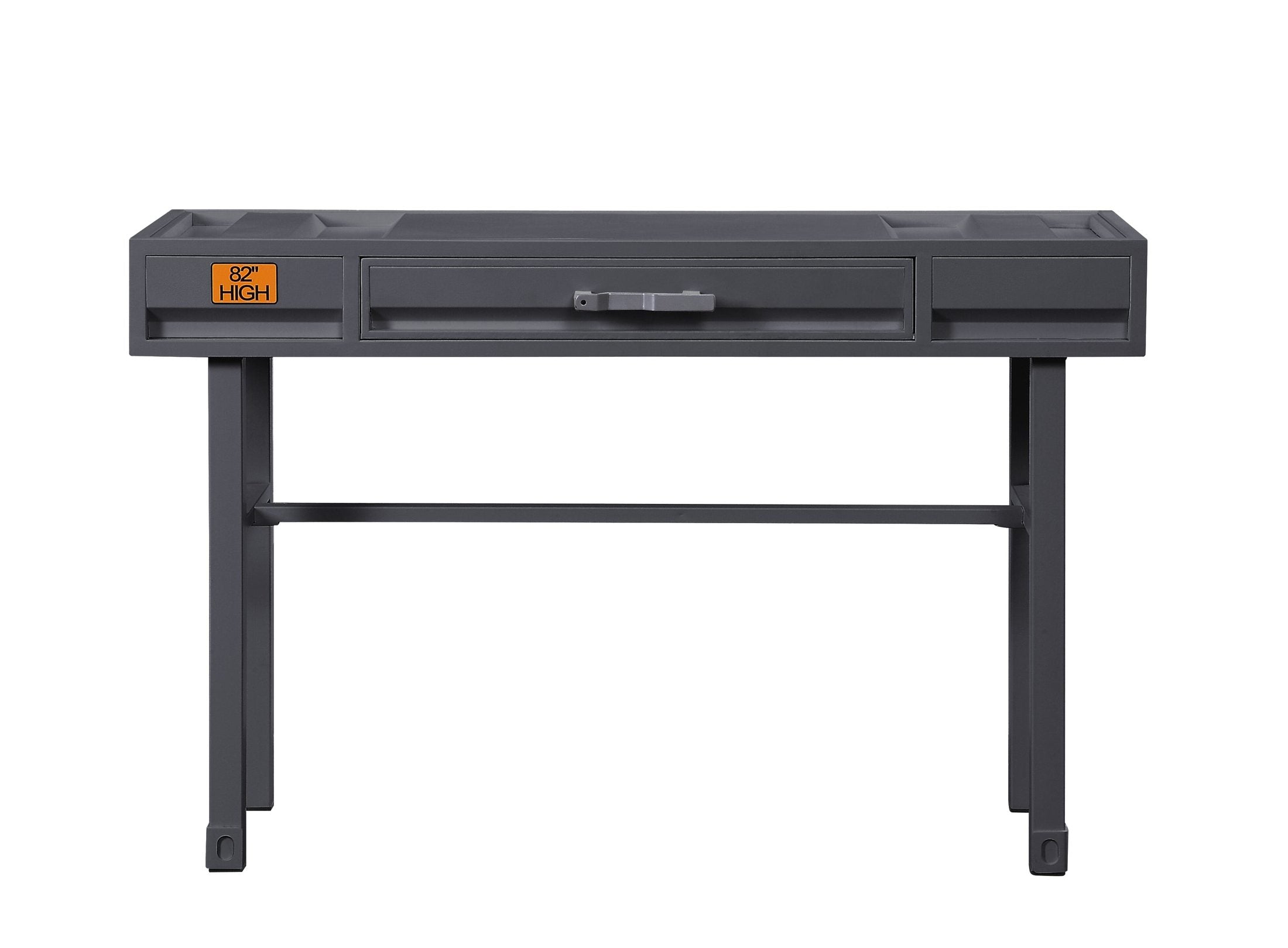 Cargo Gunmetal Finish Vanity Desk