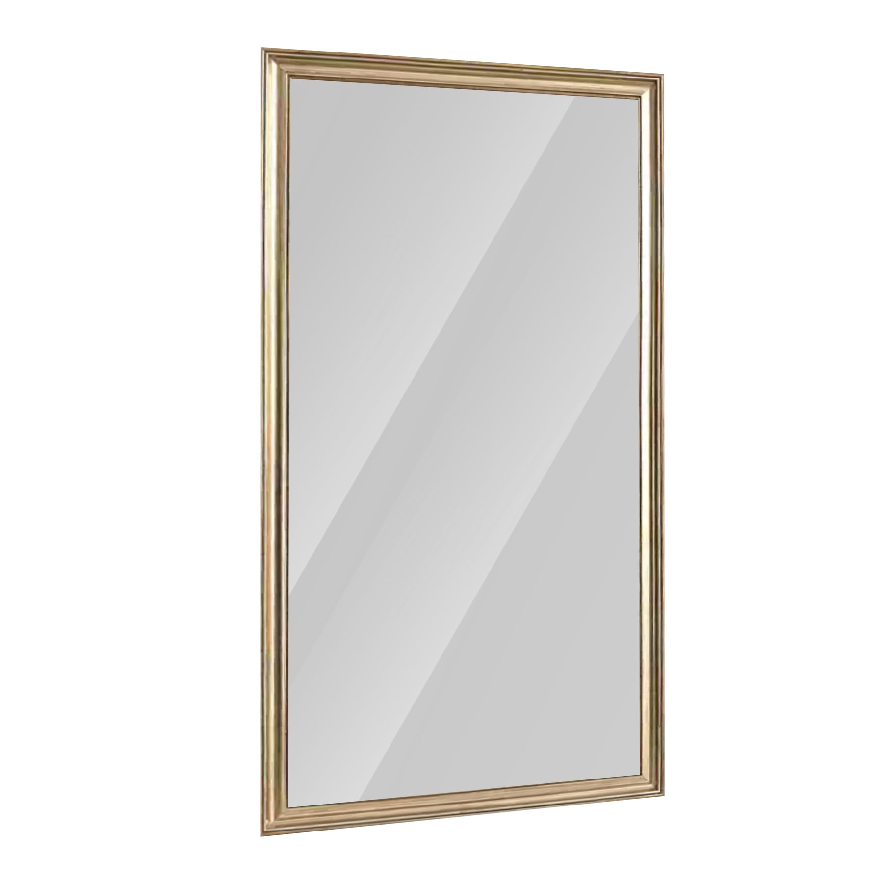 Elegant Full-Body Floor Mirror with Artificial Wood Frame, Durable Design, Copper Finish, 32*70 Inch