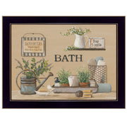 'Farmhouse Bath II' By Pam Britton, Ready to Hang Framed Print, Black Frame