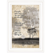 'Live Your Dreams' By Trendy Decor 4U, Ready to Hang Framed Print, White Frame
