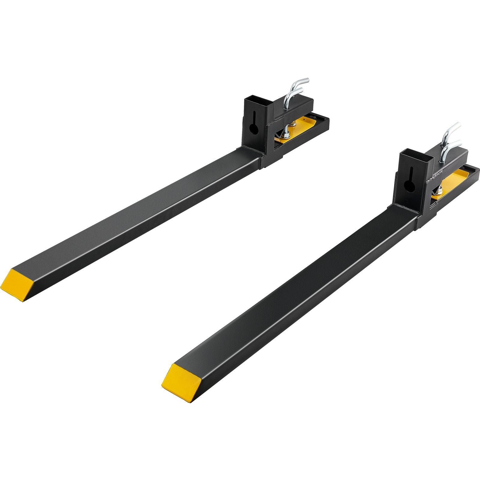 Pallet Forks, 4000 lbs Capacity clamp on Pallet Forks, 60' Tractor Bucket Forks, Heavy Duty Front Loader Attachment for Tractor, Loader Bucket, Skid Steer, Tractor Forks for Agriculture and Farm