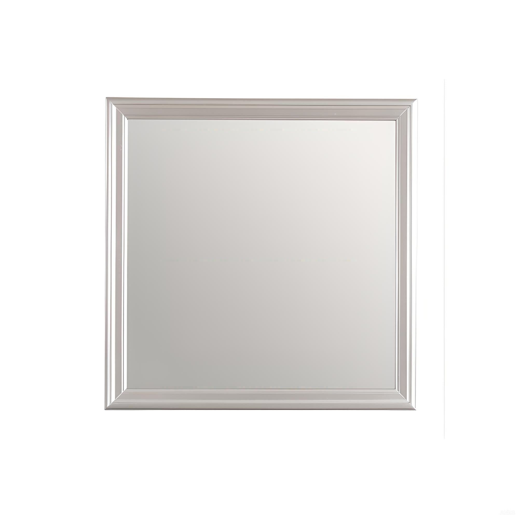 Lorana G6500-M Mirror, Traditional Design, Silver Champagne, Particle Board, 38 Inch