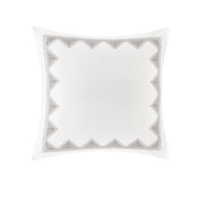 Cotton Embroidered Euro Sham White Euro Sham