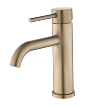 Single Handle Bathroom Faucet Lavatory Faucet Stainless Steel Single Hole-T10, Brushed Gold