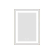 20' x 28' LED Bathroom Mirror with Front and Backlight, Wall Mounted Vanity Mirror with Aluminum Frame, Anti-Fog, Memory, 3 Colors, Stepless Dimmable