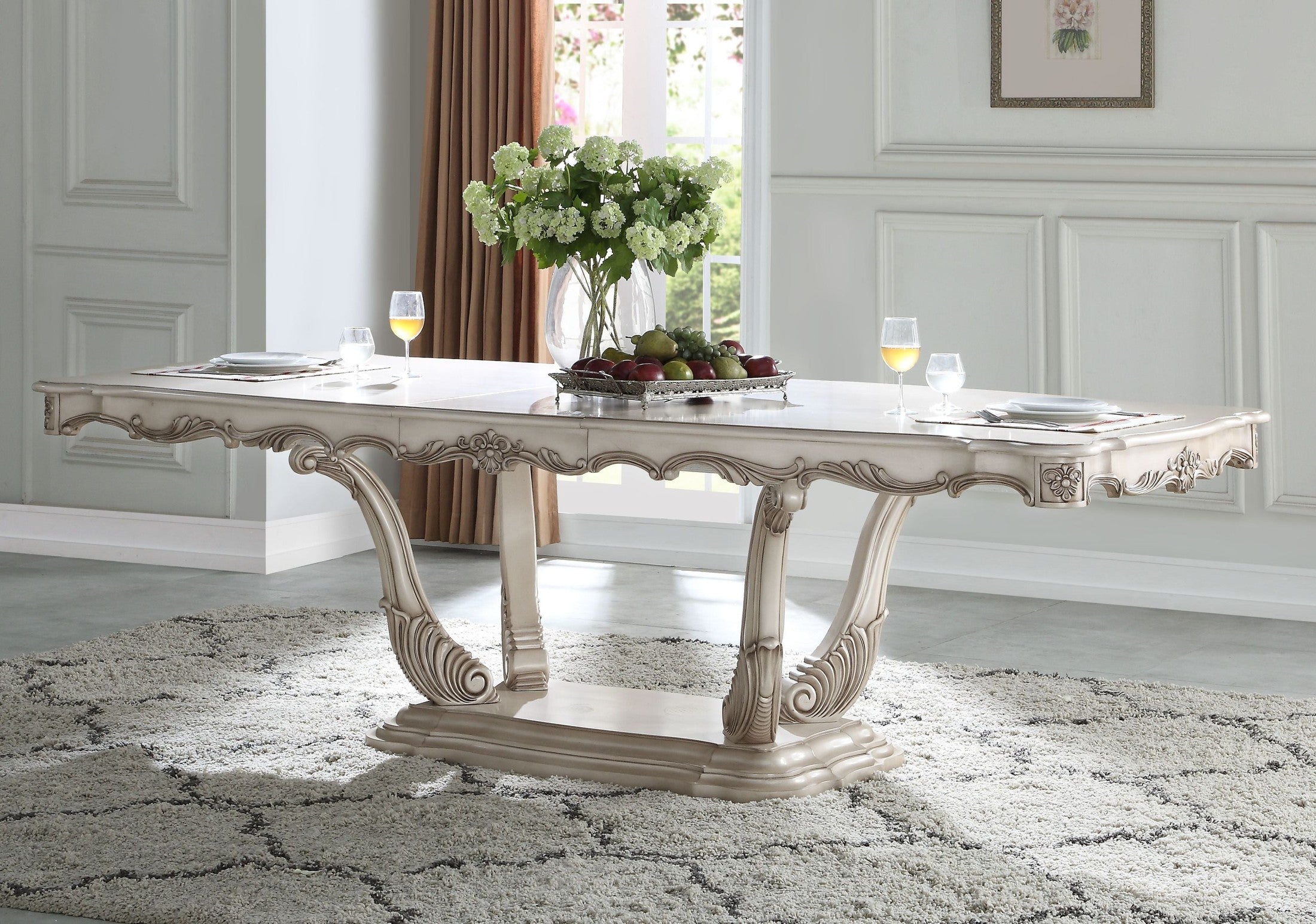 Gorsedd Golden Ivory Finish Dining Table