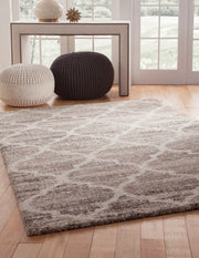 Trellis Ivory/Tan/Brown  Area Rug