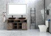 22.25' L -14.5' W -4 4-3/8 in. H Golden Handmade Glass Rectangle Vessel Bathroom Sink in Brown and Gold Fusion Finish with  Faucet and Pop-Up Drain in Matte Black