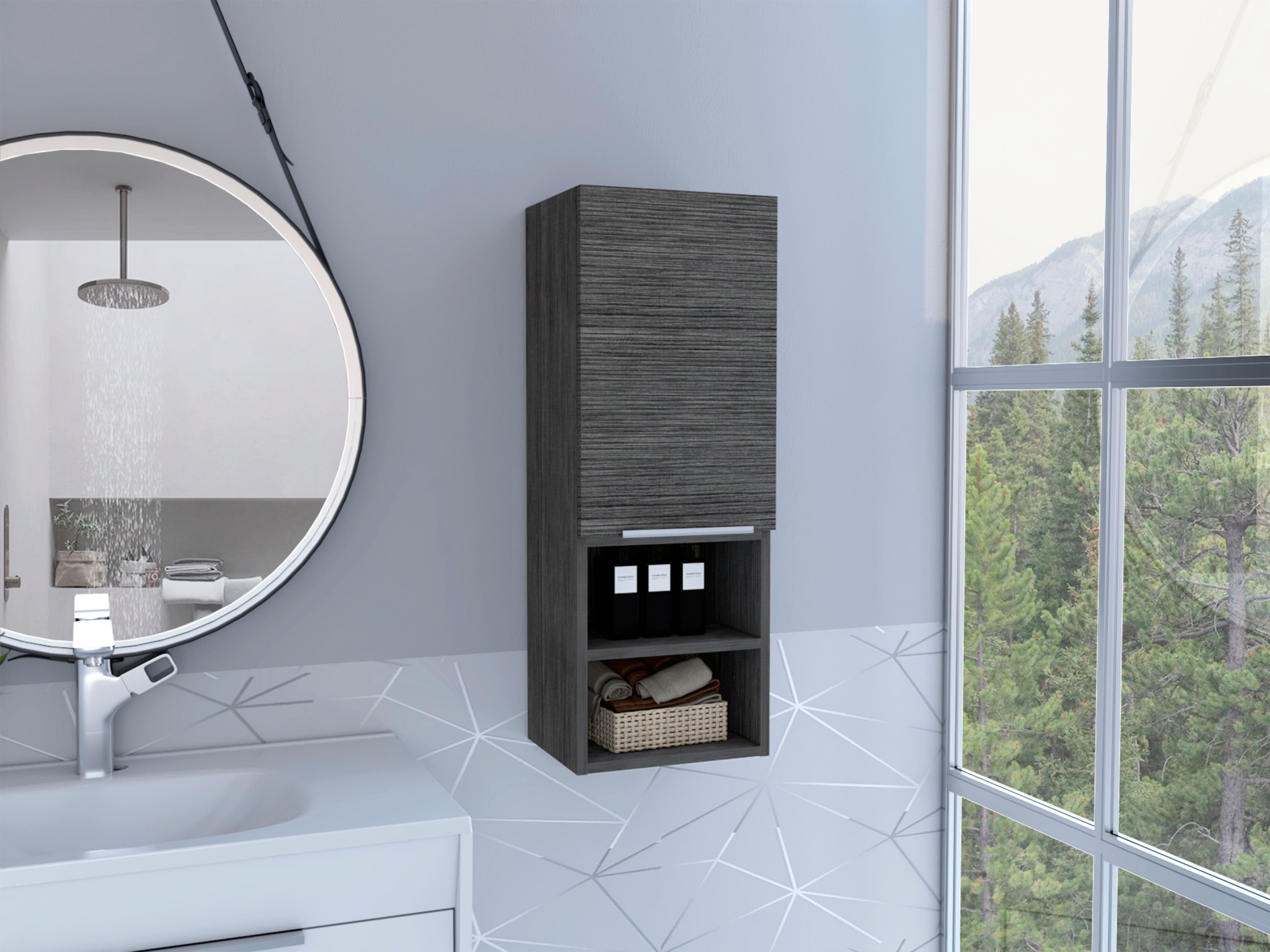 Medicine Cabinet  Hazelton,Bathroom, Smokey Oak Finish